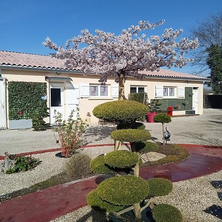 Une Pause Quelque Part Au Jardin Des Erables Et Des Niwakis Saint-Medard-de-Guizieres 外观 照片