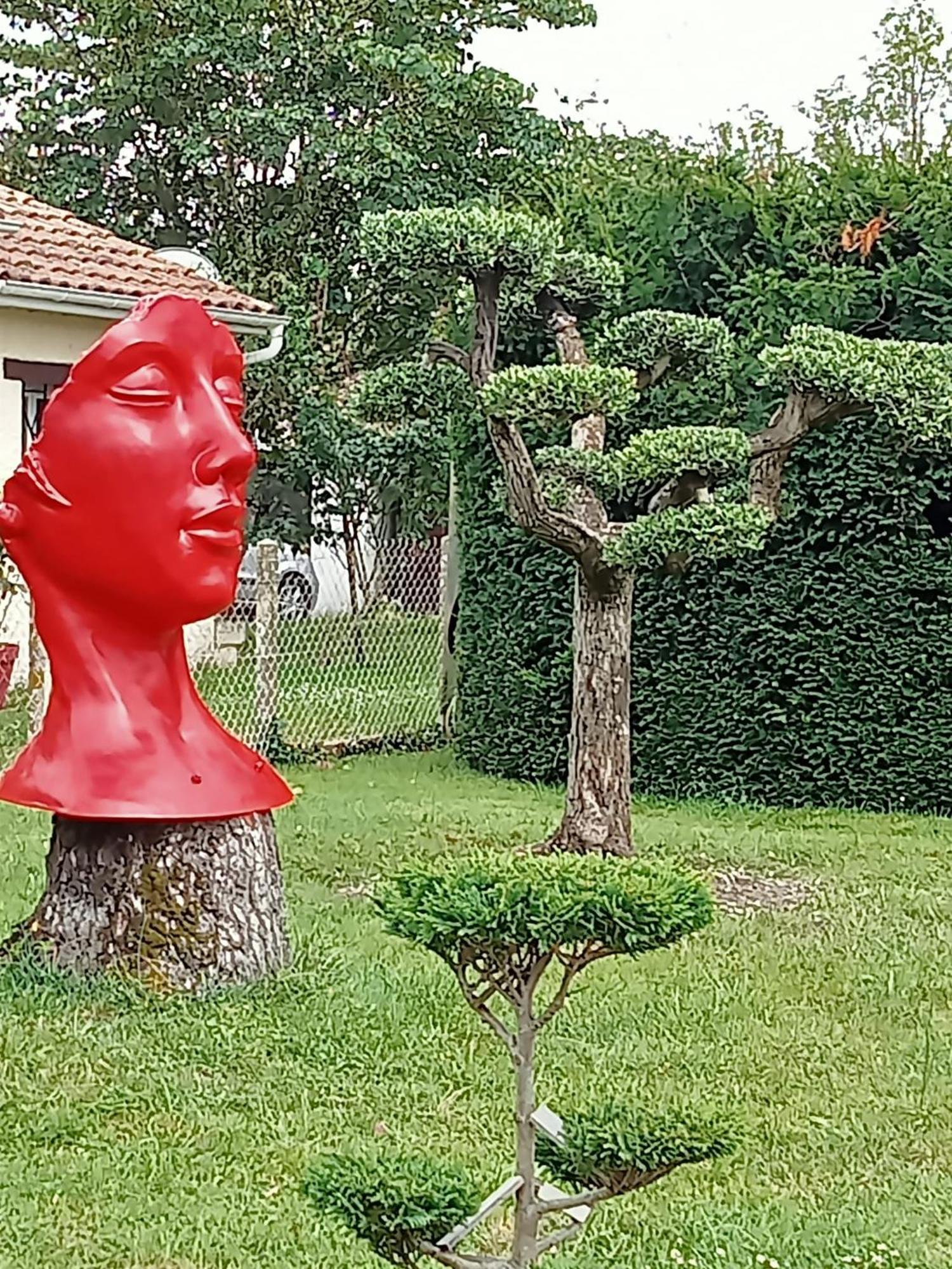 Une Pause Quelque Part Au Jardin Des Erables Et Des Niwakis Saint-Medard-de-Guizieres 外观 照片